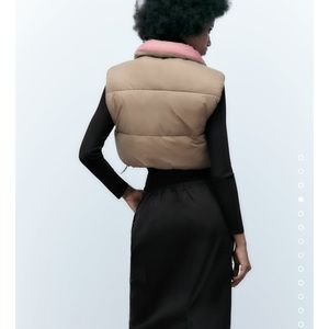 cropped reversible zara vest!